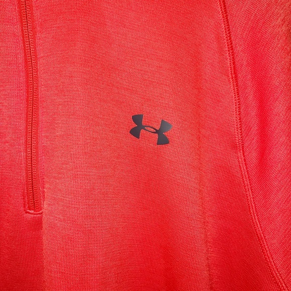 Under Armour men’s orange storm 1 cold gear loose fit quarter zip up jacket - Picture 3 of 12